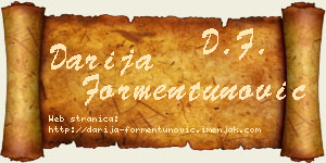 Darija Formentunović vizit kartica